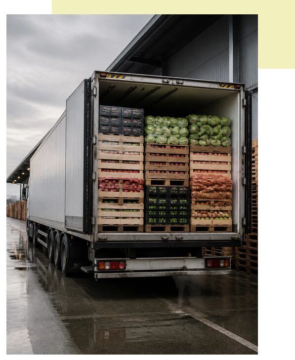 Перевозка плодоовощной продукции в Климовск по цене от 5064 р. | Агросервис-Клс