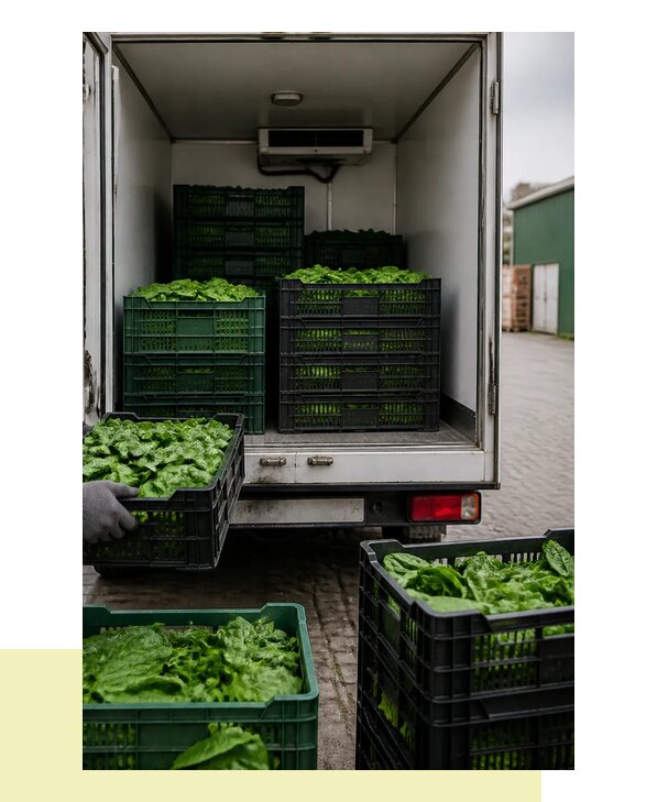Перевозка шпината в Климовск с сохранением свежести продукции